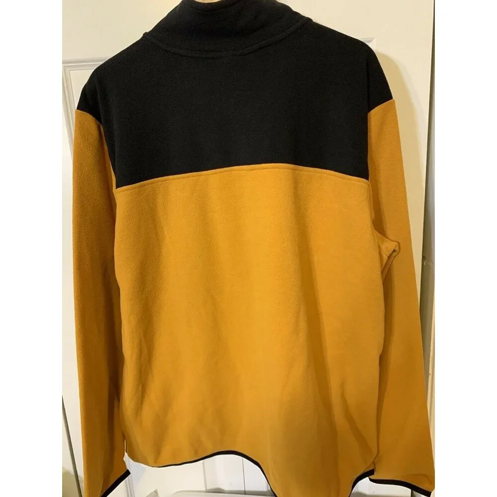 The North Face Fleece Pullover Sweater Jacket Men’s Sz‎ XL Gold Black